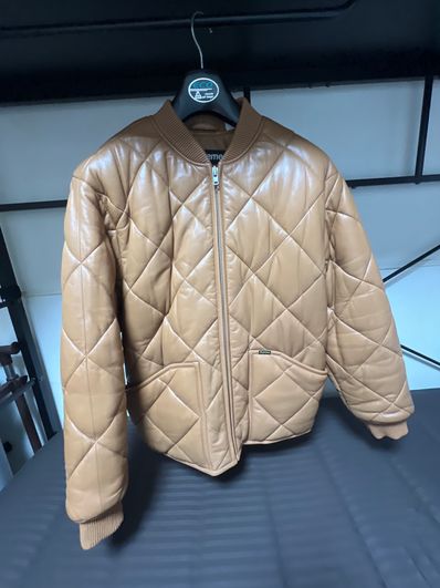Supreme Quilted Leather Work Jacket "Tan"