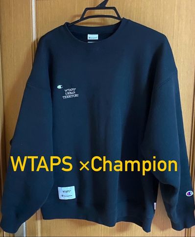 Wtaps x Champion Academy Crew Neck "Black"