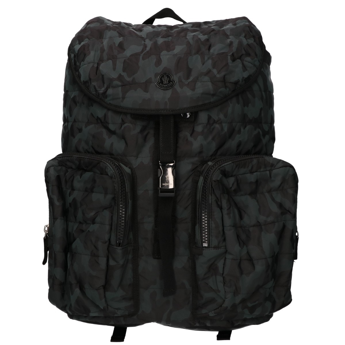 モンクレール 【美品】3209A006040053355 ZAINO ザイノ カモフラージュ柄 ナイロン バックパック