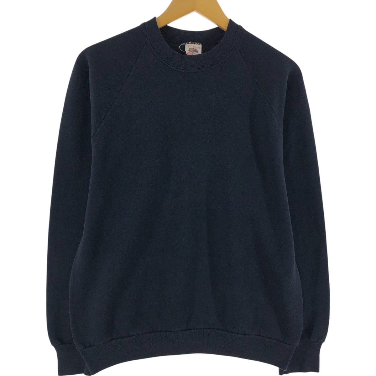 古着 80年代 フルーツオブザルーム FRUIT OF THE LOOM ラグランスリーブ 無地 ブランクスウェットシャツ トレーナー USA製 メンズL相当 ヴィンテージ/eaa526502