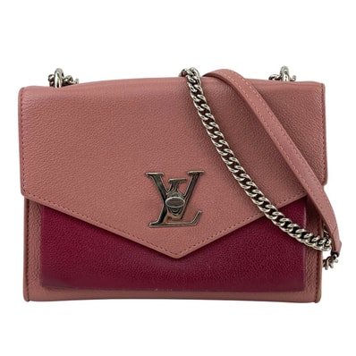 LOUIS VUITTON ルイ・ヴィトン マイロックミーBB ショルダーバッグ M51492 レザー ピンク シルバー レディース【中古】