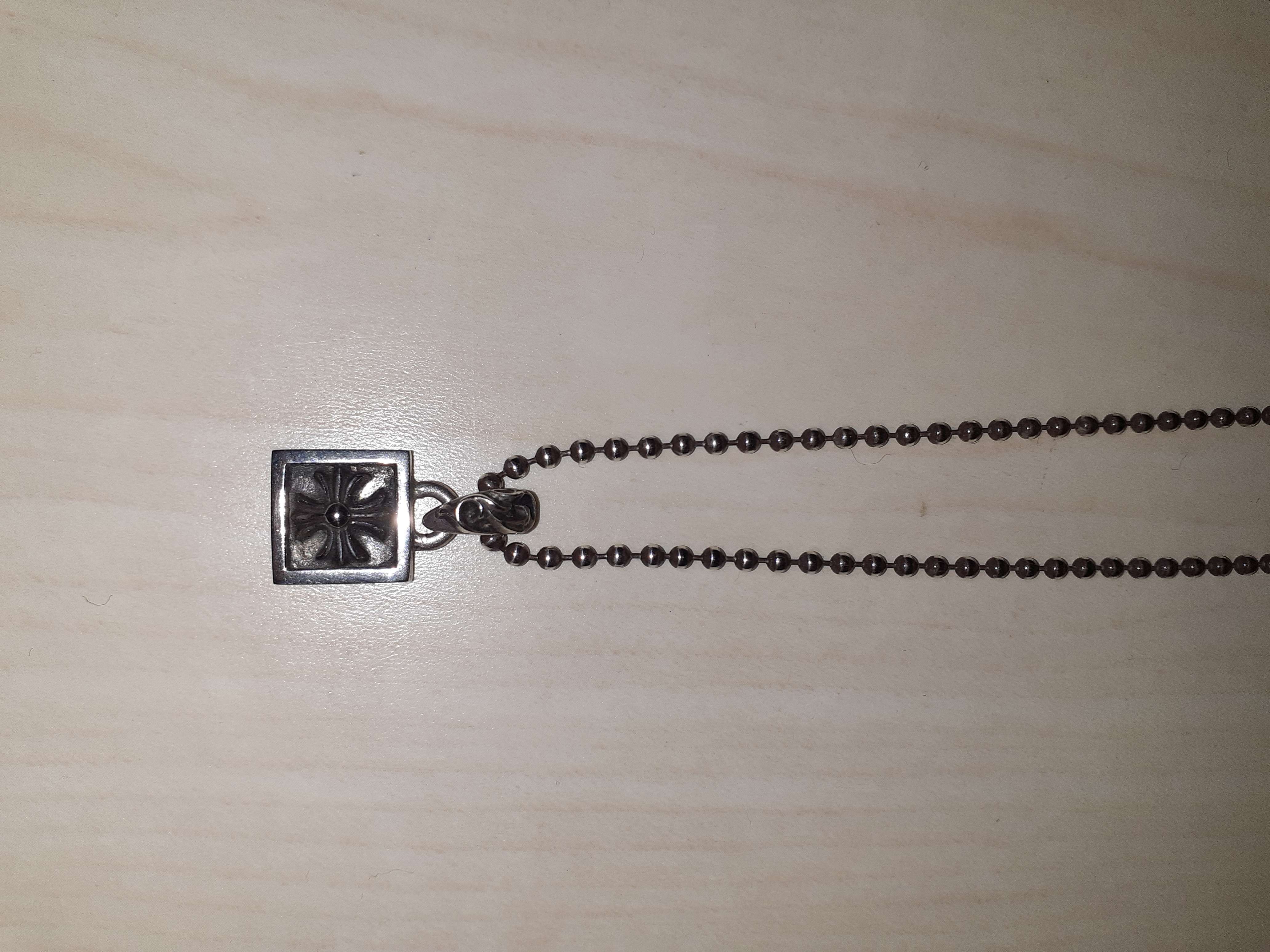 Chrome Hearts Framed CH Plus Charm "Silver"