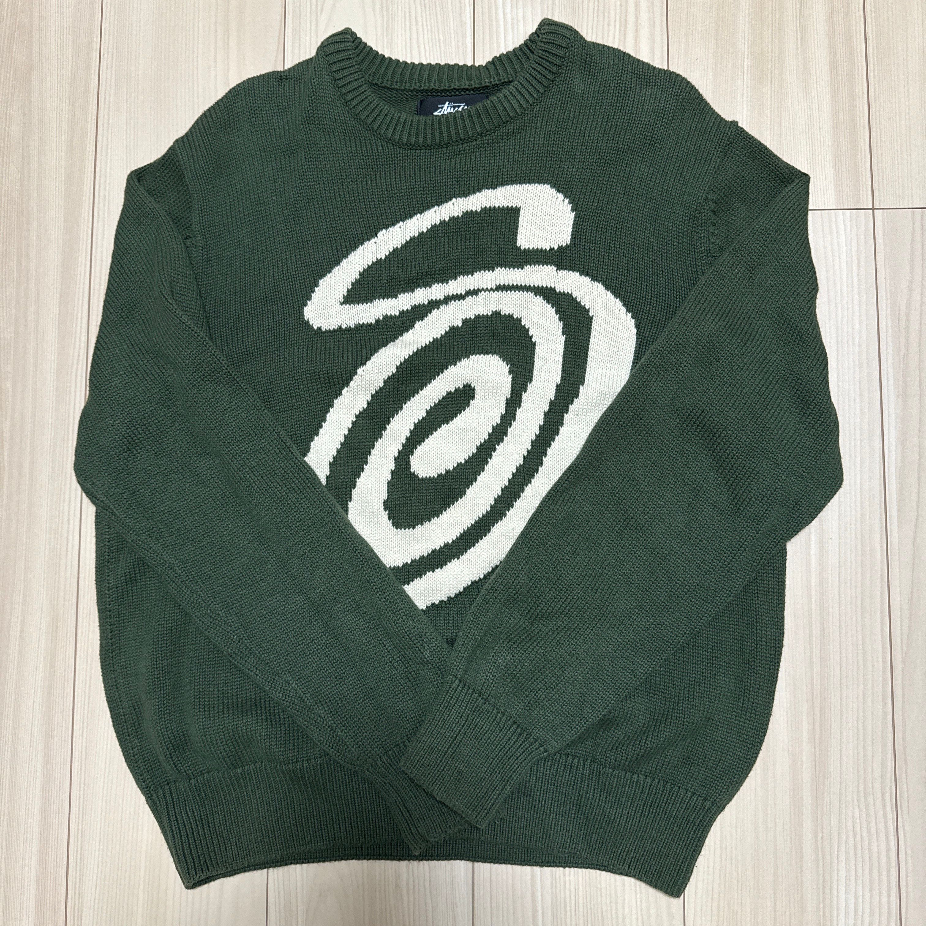 Stussy CURLY S SWEATER "Green"