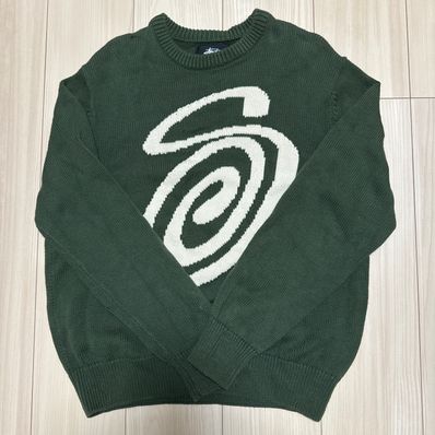 Stussy CURLY S SWEATER "Green"