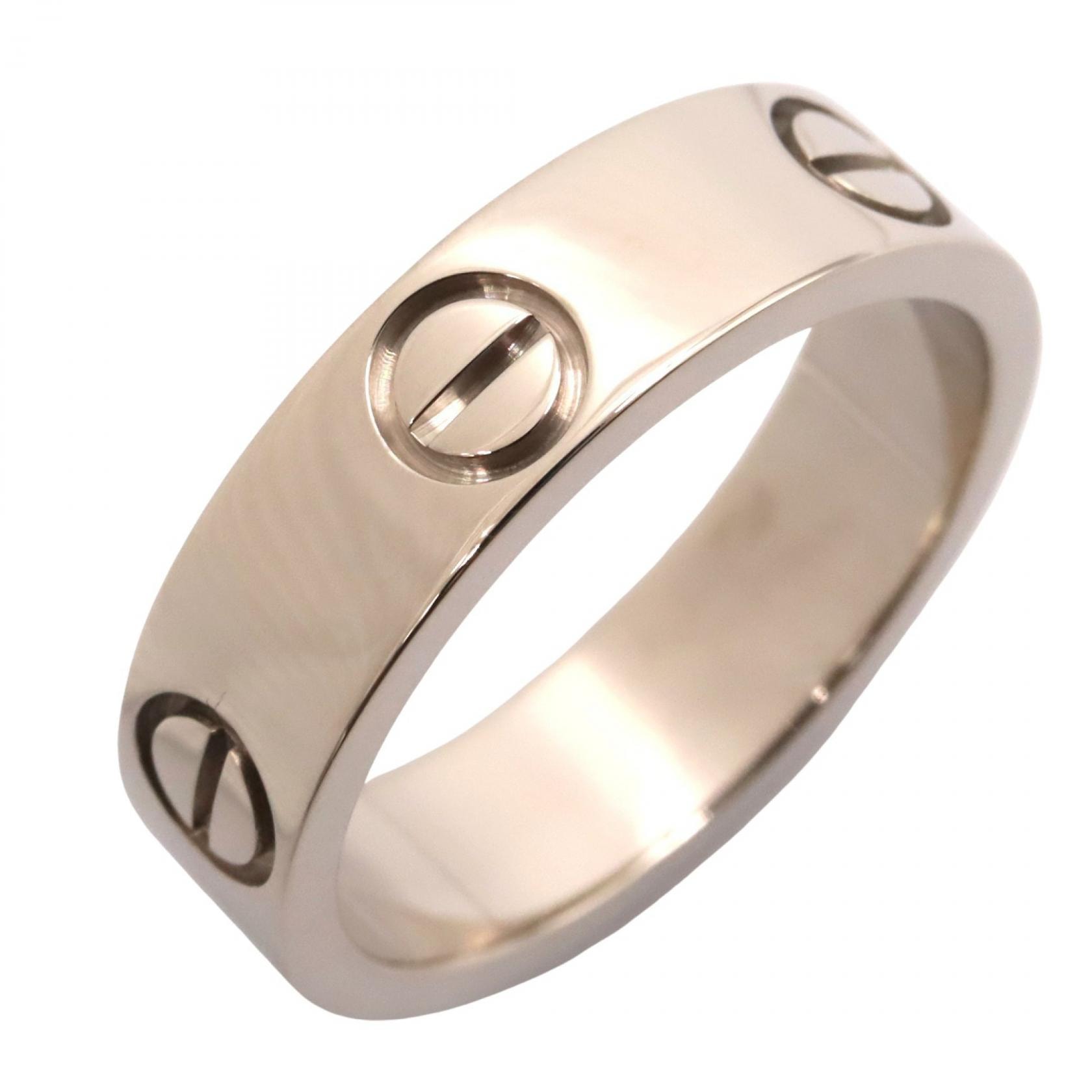 カルティエ CARTIER ラブリング リング・指輪 ジュエリー K18WG(ホワイトゴールド) メンズ レディース シルバー系 B4084700 【中古】