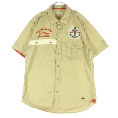 美品 AVIREX 半袖 ミリタリーシャツ