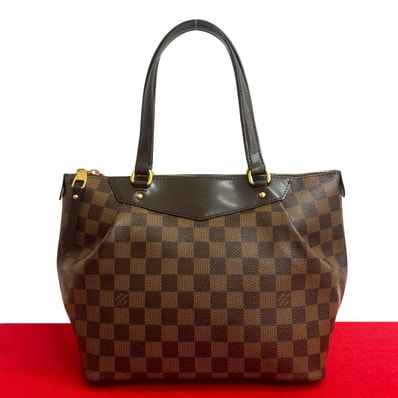 LOUIS VUITTON ルイヴィトン ウェストミンスター PM ダミエ レザー PVC ハンドバッグ ブラウン
32121
