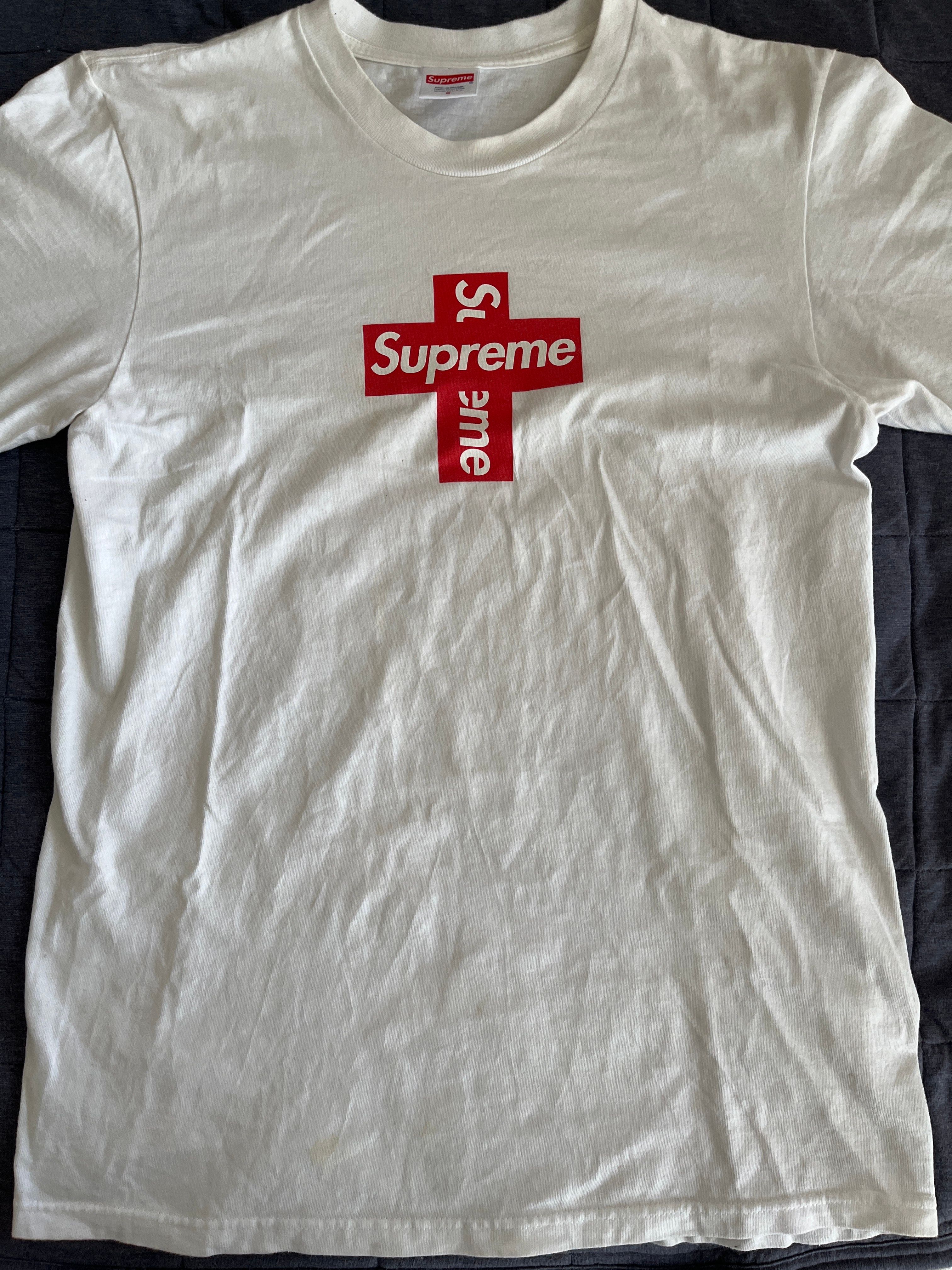Supreme Cross Box Logo Tee "White"