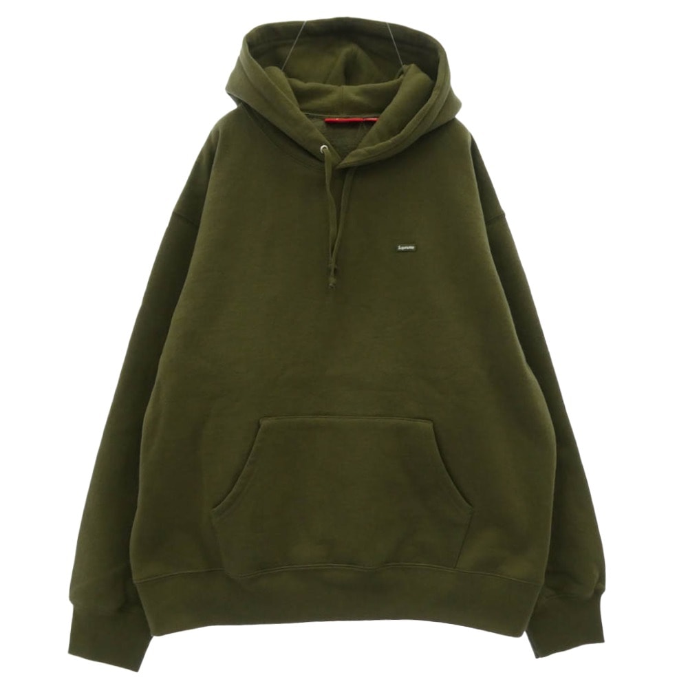 Supreme シュプリーム パーカー 25SS Small Box Hooded Sweatshirt スモール ボックス フーデッド スウェットシャツ フーディー パーカー オリーブ モスグリーン系 L【極上美品】【中古】