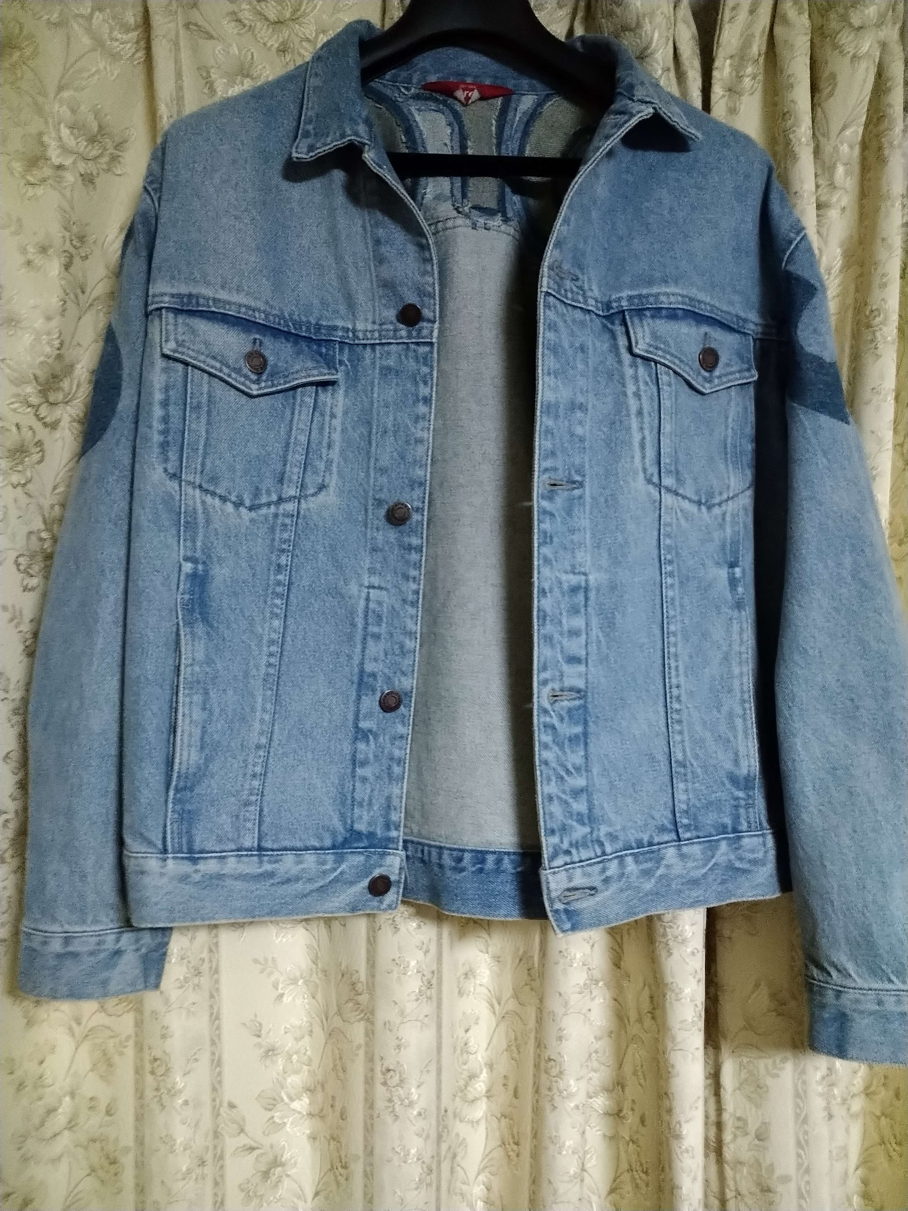 Supreme Inset Logo Denim Trucker Jacket "Blue"