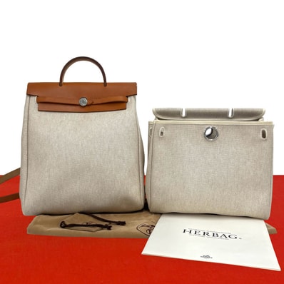 HERMES エルメス エールバッグ アド PM トワルアッシュ レザー リュックサック ゴールド ブラウン
23625