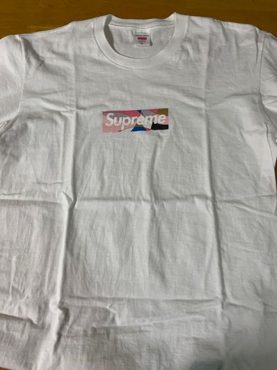 Supreme / Emilio Pucci® Box Logo Tee "White/Pink"