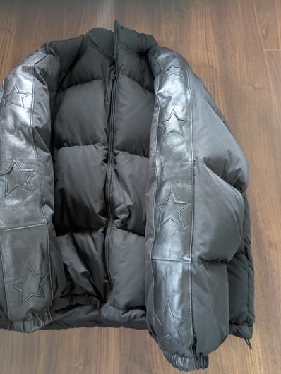 Supreme Star Sleeve Down Puffer Jacket "Black"