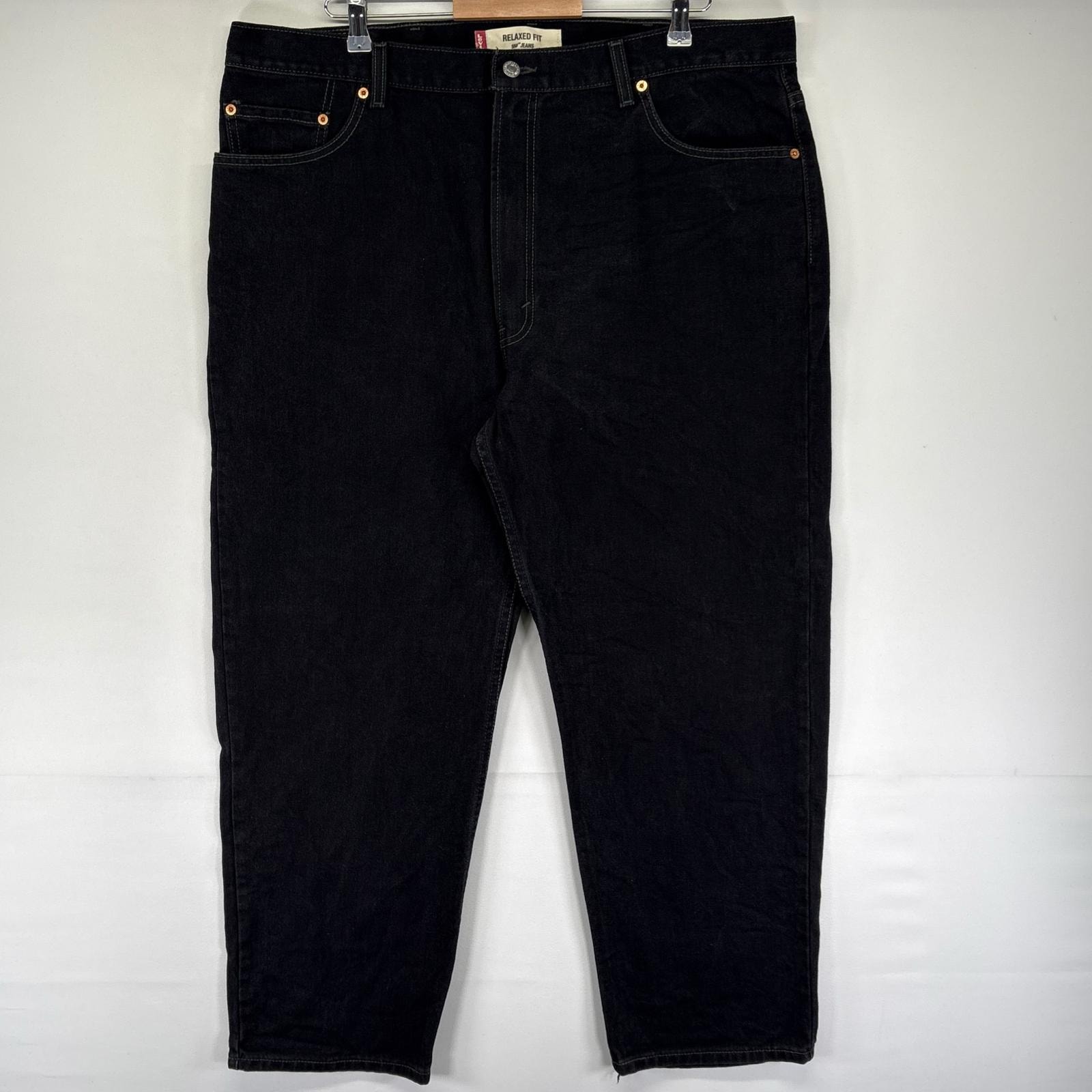 古着 リーバイス Levi's デニム パンツ Gパン 550 テーパード 5ポケット 大きいサイズ ブラックデニム W42 L30  ブラック系 メンズ