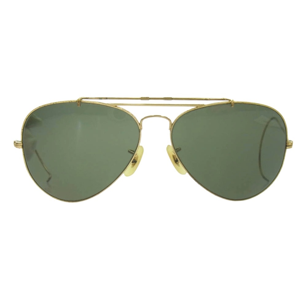 Ray-Ban レイバン サングラス B&L社製 ティアドロップ サングラス ゴールド系【中古】