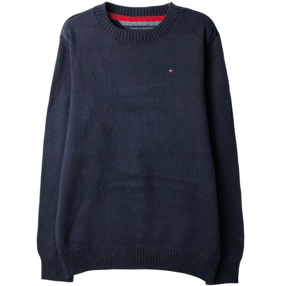 古着 トミーヒルフィガー TOMMY HILFIGER コットンニットセーター レディースL相当/eaa626285