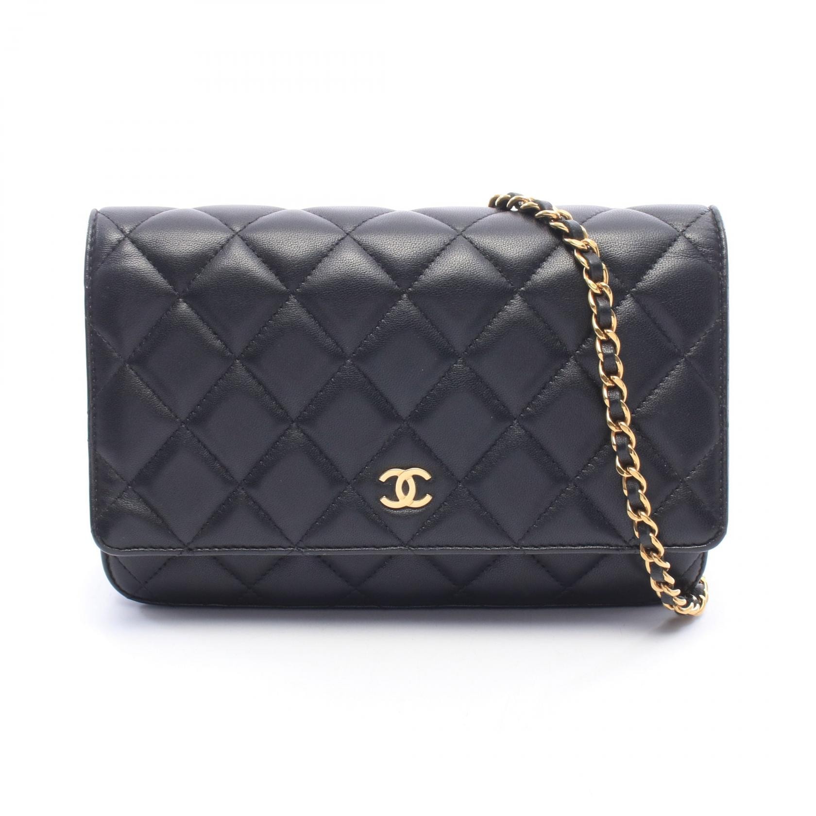 シャネル CHANEL マトラッセ ショルダーバッグ バッグ ラムスキン(羊革) レディース ブラック系 AP0250 【中古】
