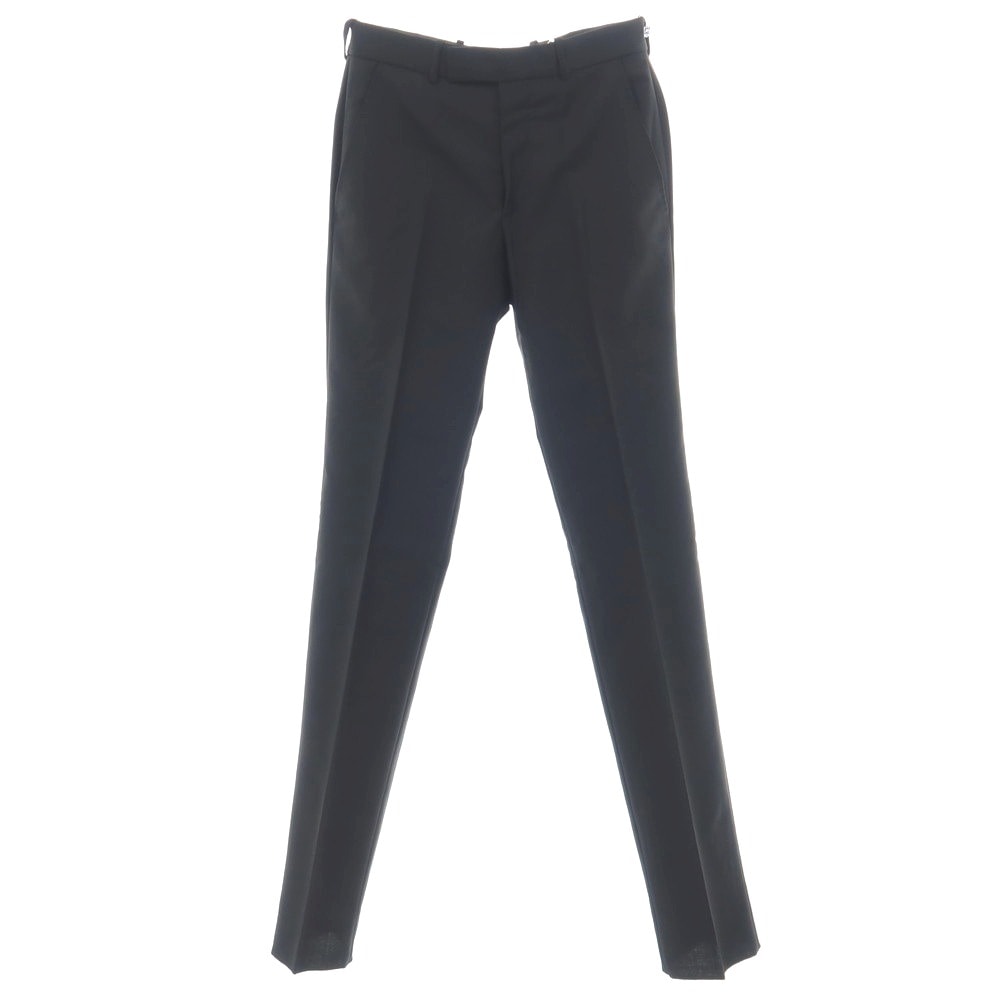 【中古】アレキサンダーマックイーン Alexander McQueen ウールモヘヤ ドレススラックスパンツ ブラック【サイズ46】【メンズ】