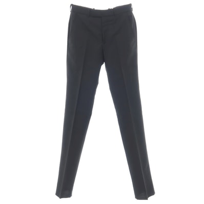 【中古】アレキサンダーマックイーン Alexander McQueen ウールモヘヤ ドレススラックスパンツ ブラック【サイズ46】【メンズ】