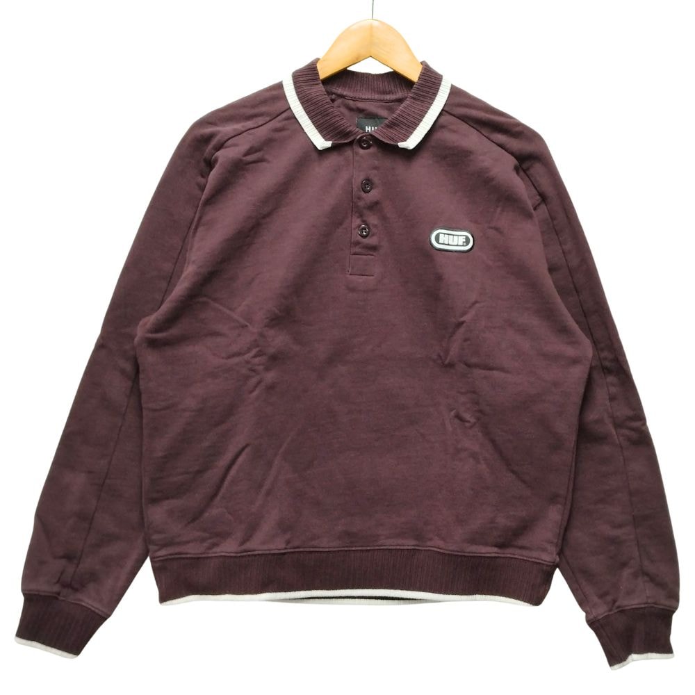 HUF ハフ 品番 FL00207 ESSEX POLO FLEECE スウェット ポロシャツ 薄手 40698