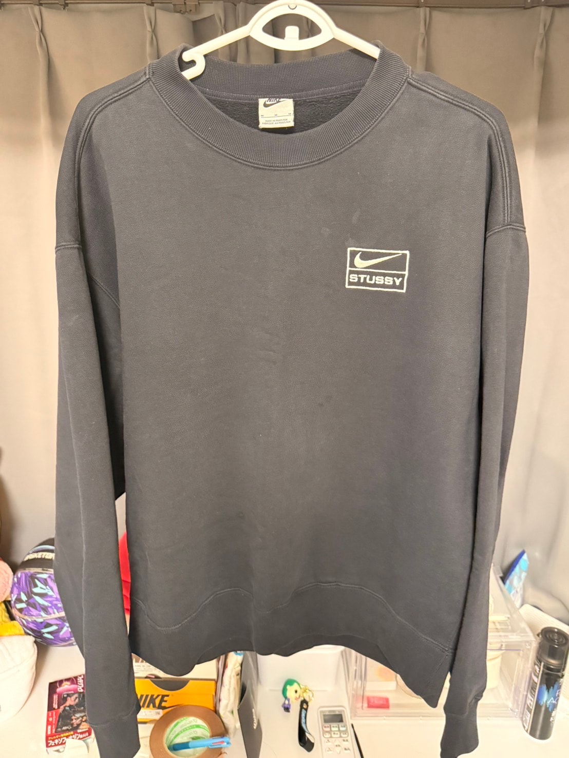 Stussy x Nike Wash Crew (US Size) "Black" DO5310-010