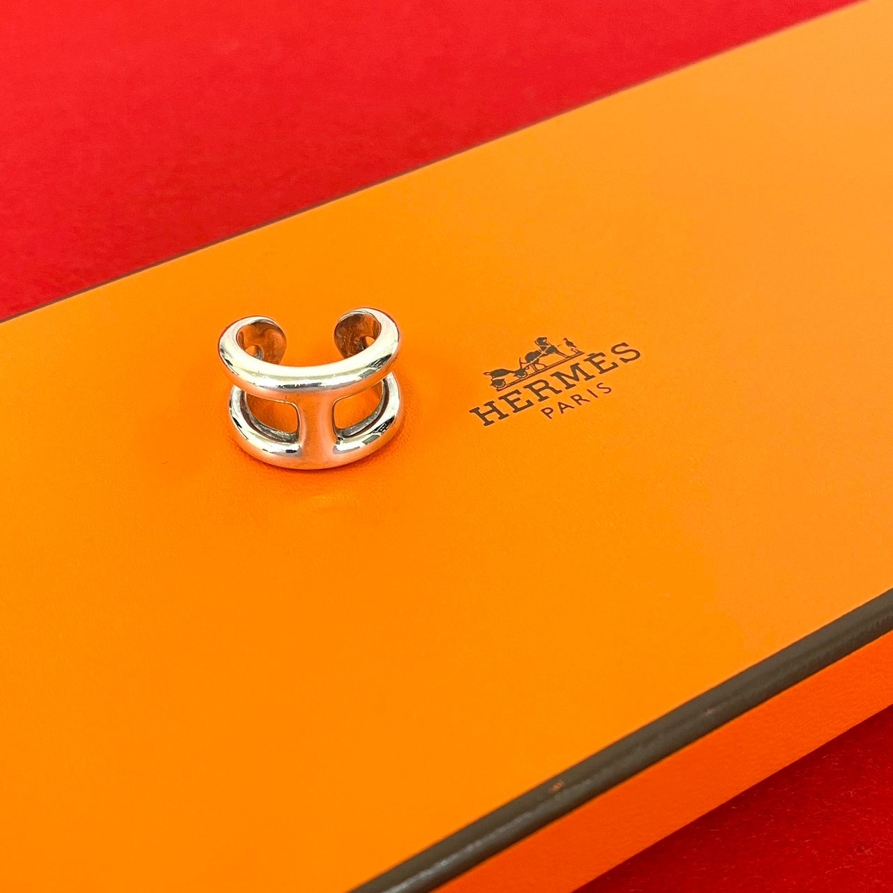 HERMES エルメス オスモズ シルバー925 リング・指輪 12号 シルバー
 44147