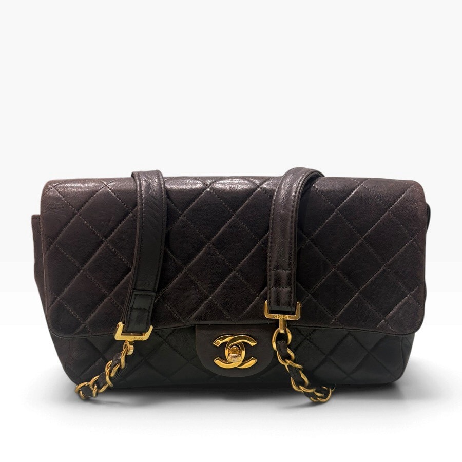 CHANEL シャネル マトラッセ ラムスキン ブラック ゴールド金具 レザー リュック S1-00270 【中古】