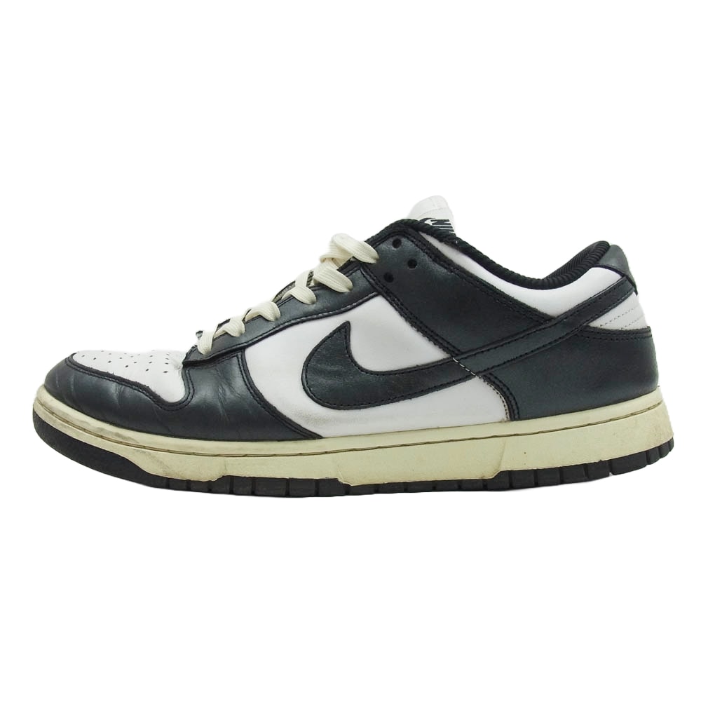 NIKE ナイキ スニーカー FQ8899-100 Women's ウィメンズ Dunk Low ダンク ロー PRM Vintage Black and White Panda ヴィンテージ ブラック アンド ホワイト パンダ スニーカー 【中古】
