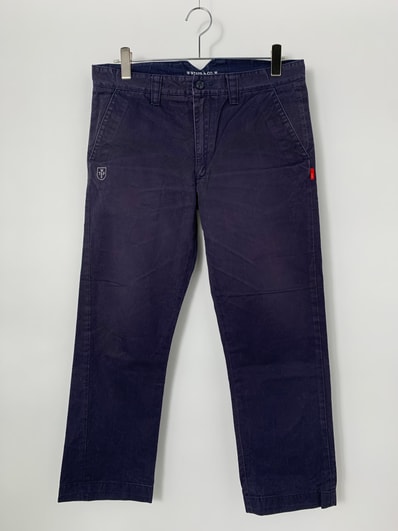 WTAPS KHAKI TIGHT / TROUSERS. COTTON. CHINO Navy