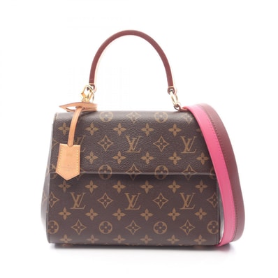 ルイ・ヴィトン LOUIS VUITTON クリュニーBB 2WAY ハンドバッグ バッグ PVCコーティングキャンバス レザー モノグラム ローズ レディース ブラウン系 M42738 【中古】