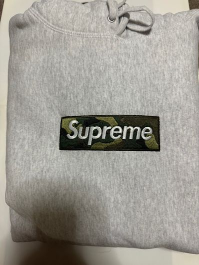 Supreme Box Logo Hooded Sweatshirt "Ash Grey" (23FW)