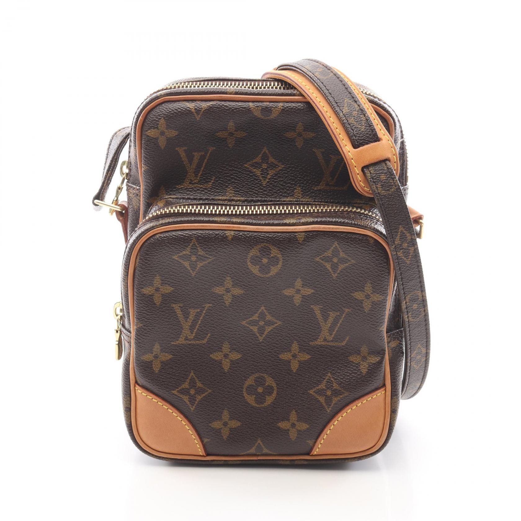 ルイ・ヴィトン LOUIS VUITTON アマゾン モノグラム ショルダーバッグ バッグ PVCコーティングキャンバス レザー モノグラム レディース ブラウン系 M45236 【中古】