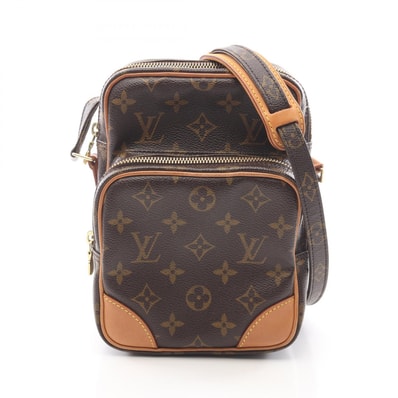 ルイ・ヴィトン LOUIS VUITTON アマゾン モノグラム ショルダーバッグ バッグ PVCコーティングキャンバス レザー モノグラム レディース ブラウン系 M45236 【中古】