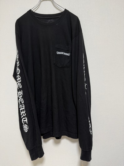 Chrome Hearts Scroll Logo L/S T-Shirt "Black"