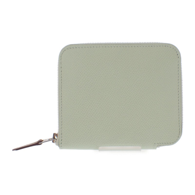 エルメス HERMES アザップ シルクインコンパクト コインケース ヴォーエプソン シルク ヴェールフィズ グリメイヤー レディース メンズ【中古】【Aランク】