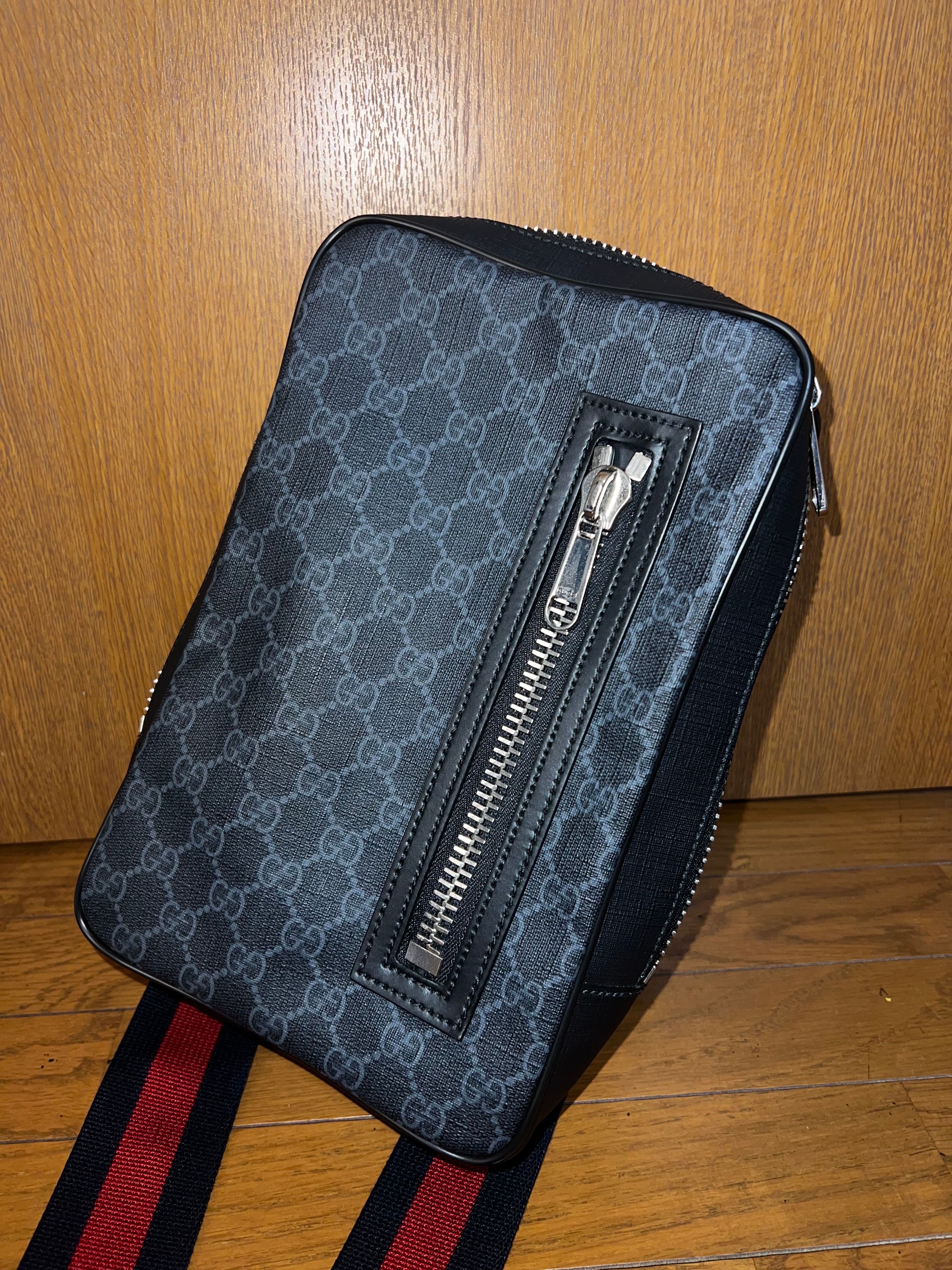 GUCCI Soft GG Supreme Belt Bag "Black/Grey"