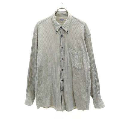 KENZO HOMME ケンゾーオム 90s オールド ストライプ柄 長袖 シャツ 4 ベージュ