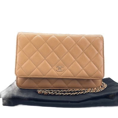シャネル CHANEL キャビアスキン マトラッセ ショルダーバッグ【中古】