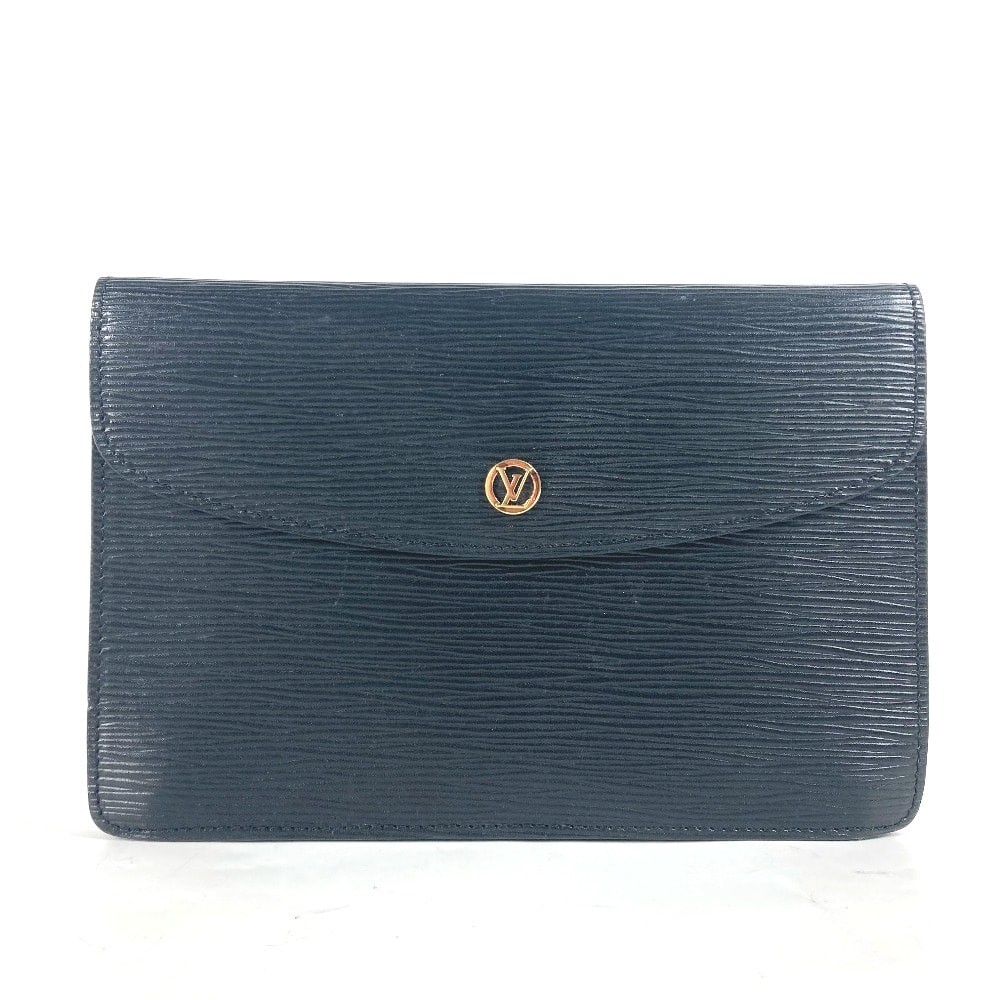 ルイヴィトン LOUIS VUITTON モンテーニュ23 M52662 エピ カバン ポーチ セカンドバッグ クラッチバッグ エピレザー クリールブラック ブラック