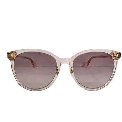 GUCCI グッチ ラウンドフレーム アジアンフィット クリア ピンク サングラス GG1180SK プラスチック アセテート クリアピンク レディース【中古】