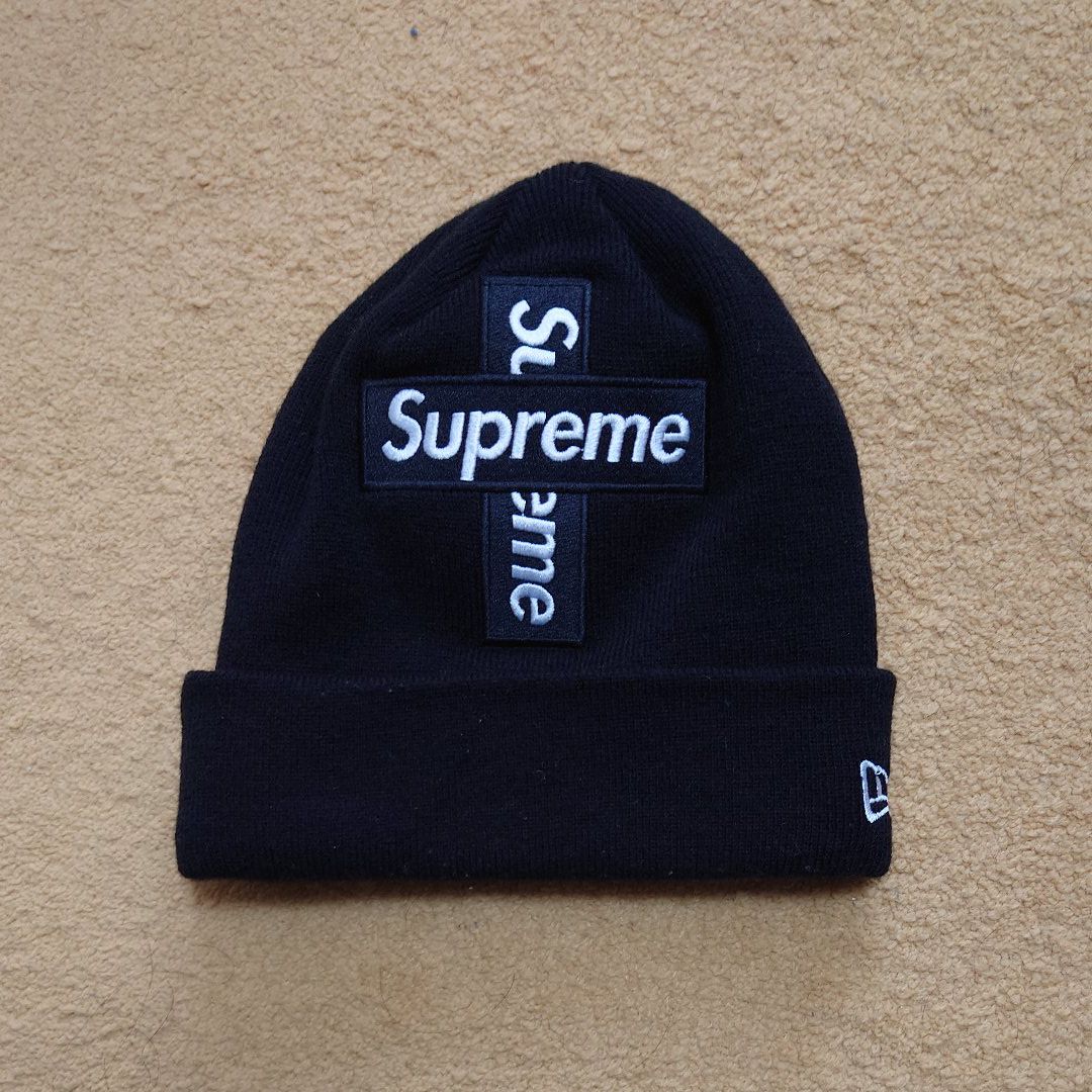 Supreme New Era® Cross Box Logo Beanie "Black"