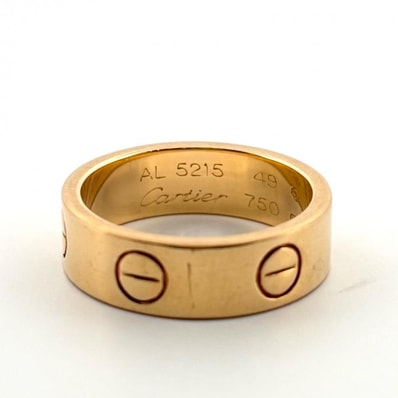 CARTIER ラブリング 指輪 #49 8.5号 K18YG 750 イエローゴールド 鑑定済み 正規品 カルティエ