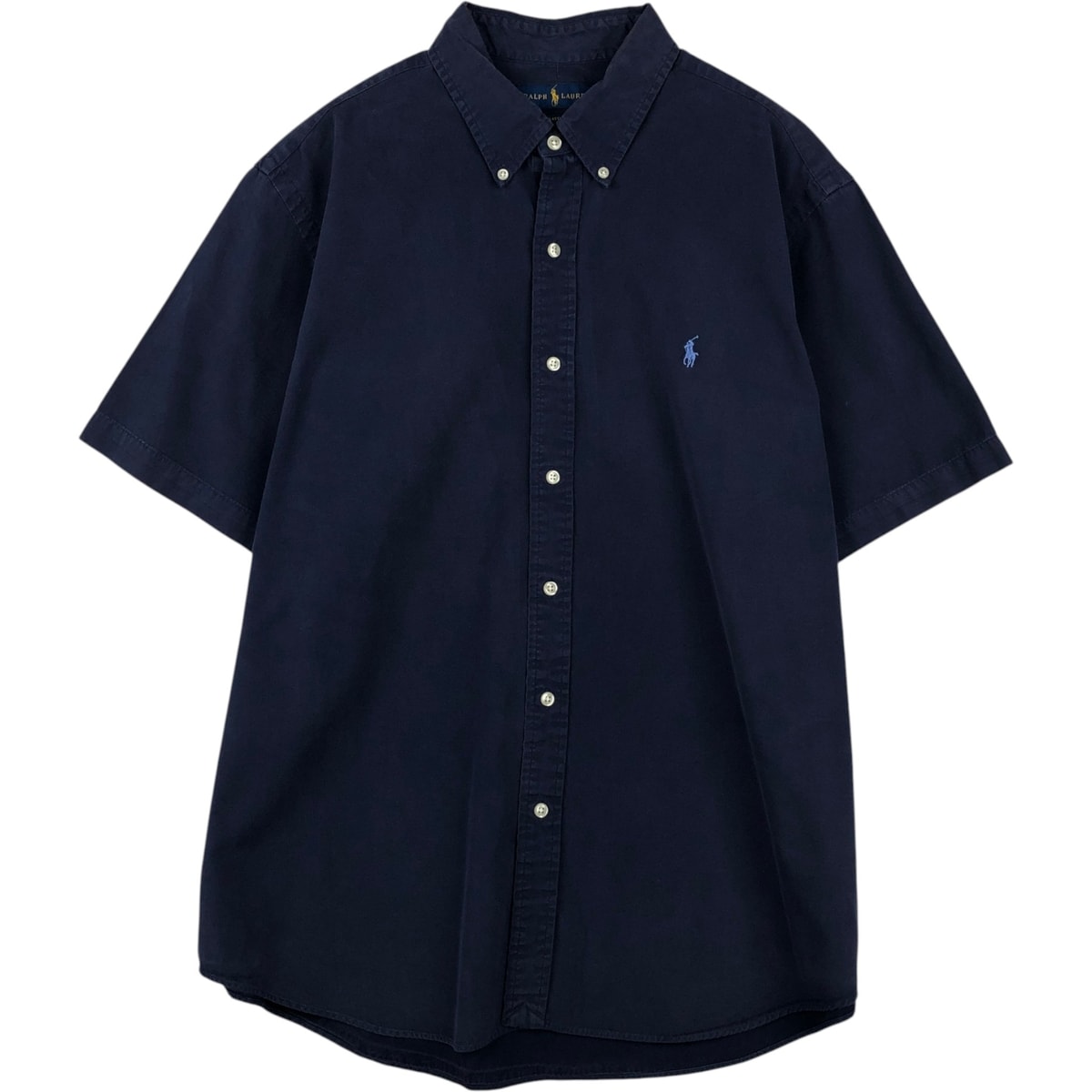 古着 ラルフローレン Ralph Lauren CLASSIC FIT 半袖 ボタンダウンシャツ メンズXL相当/eaa641635