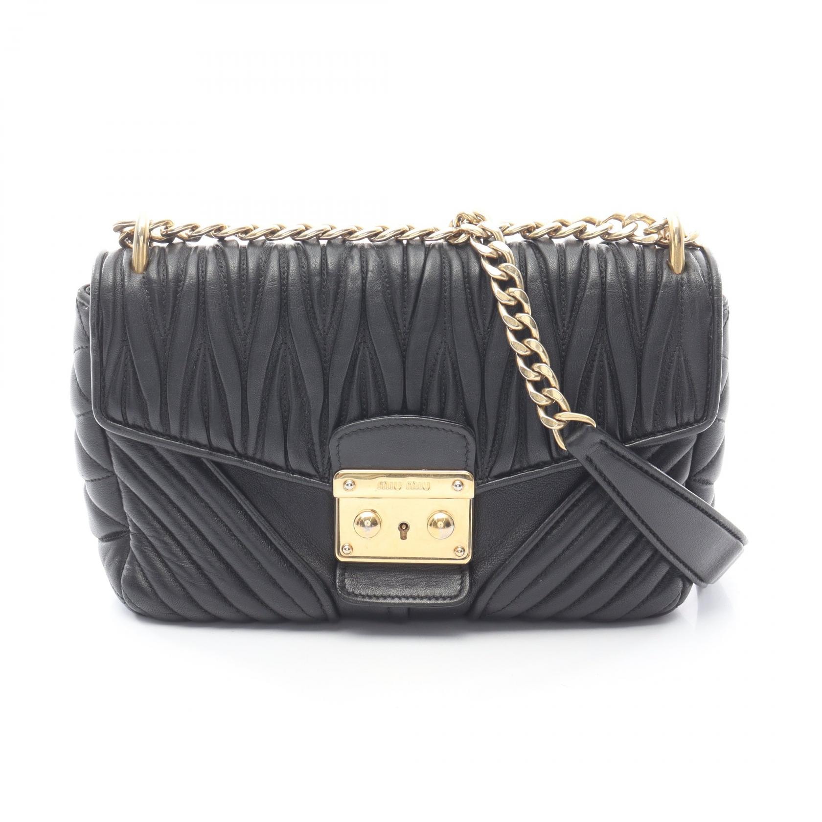 やや傷や汚れあり】ミュウ ミュウ Miu Miu マテラッセ ショルダー