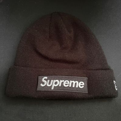 Supreme New Era® Box Logo Beanie "Black" (21FW)