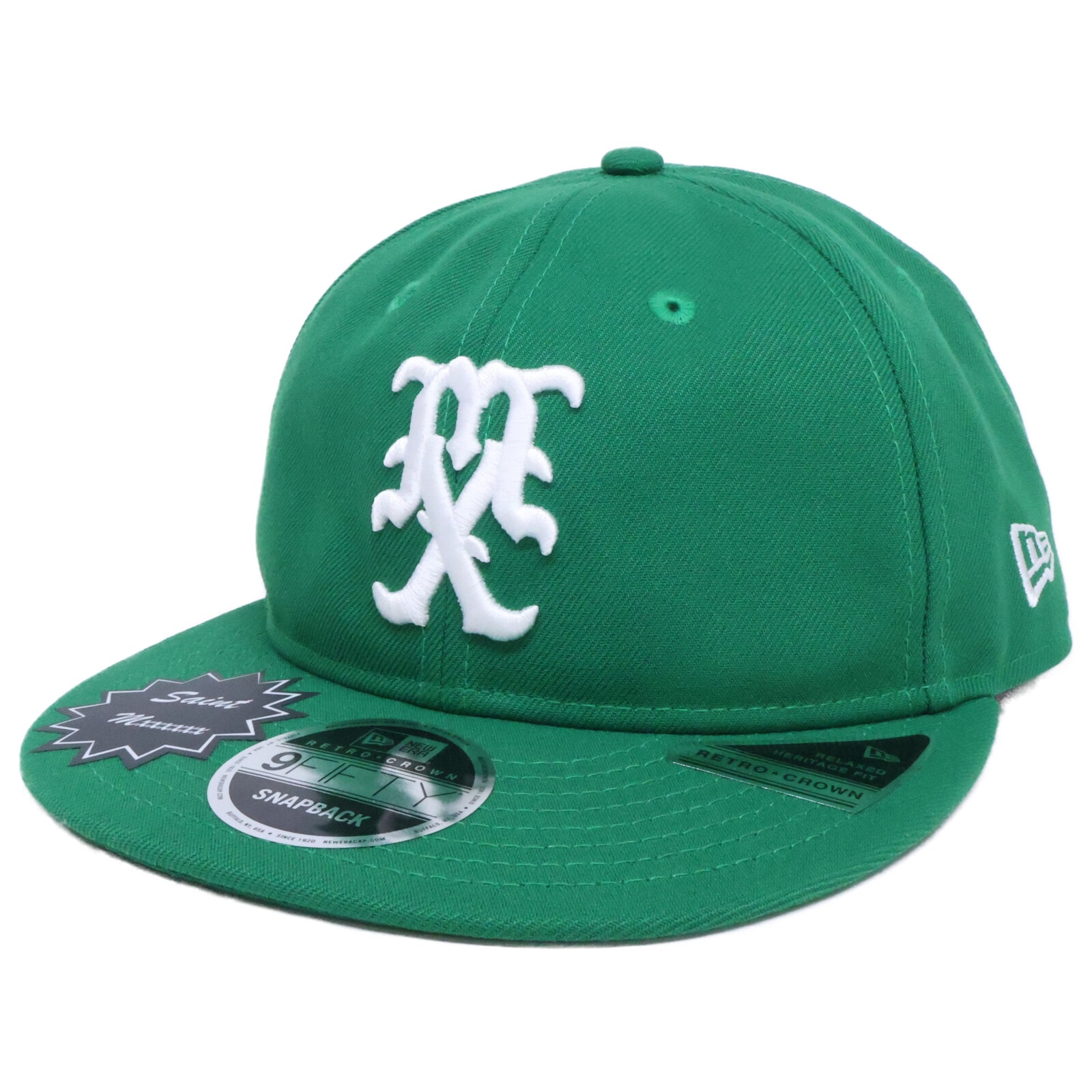ニューエラ 【美品】RC 9FIFTY SAINT Mxxxxxx セントマイケル ロゴ刺繍 スナップバック キャップ