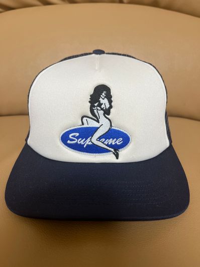 Supreme Pin Up Mesh Back 5-Panel "Navy"