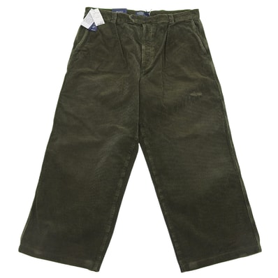 ポロ ラルフローレン 新品同様 コットン Relaxed Fit Corduroy Pant ボトムス メンズ モスグリーン 38/32 38/32