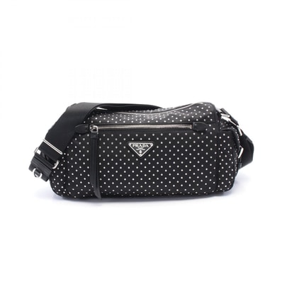 プラダ PRADA Re-Nylon ショルダーバッグ バッグ ナイロン レザー レディース ブラック系 1BC2362HGVF0002 【中古】