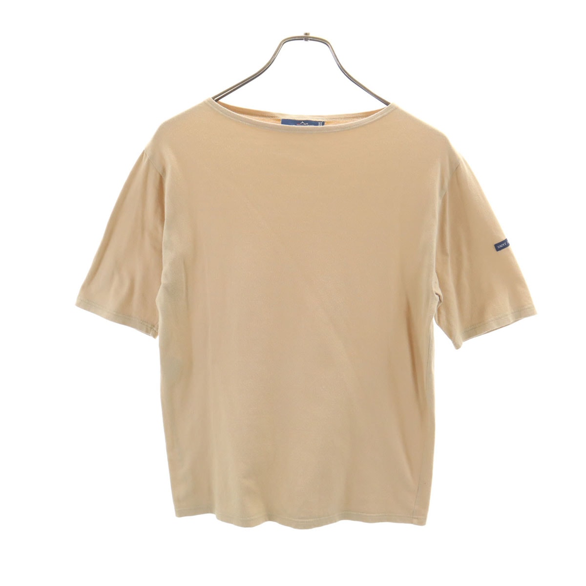 SAINT JAMES セントジェームス フランス製 半袖 ボートネック Tシャツ SM ベージュ